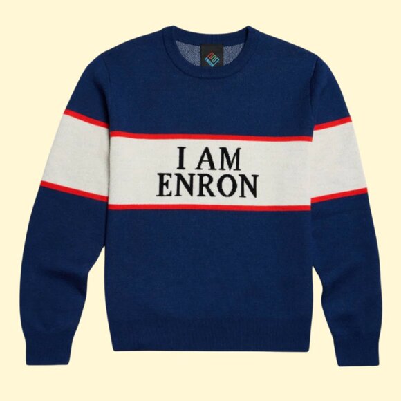 I Am Enron Sweater Navy - Picture 1 of 8